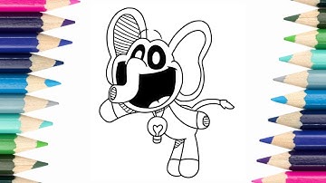 Bubba Bubbaphant from Poppy Playtime / Smiling Critters Coloring Page