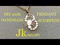 DIY GOLD SCORPION  PENDANT by jewelry KARLOFT