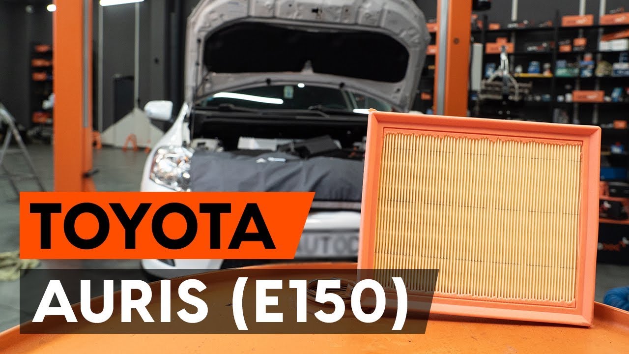 Jak Wymienić Filtr Powietrza / Filtr Silnikaw W Toyota Auris 1 (E150) [Poradnik Autodoc] - Youtube
