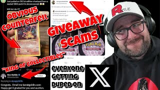 Ken Goldin Cant Tell This Charizard Is Fake & New Giveaway Scammer, coreybaaandz
