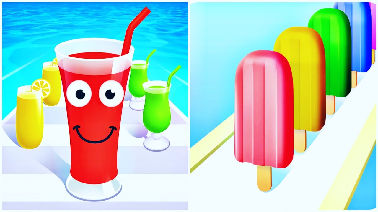 Juice Run Vs Popsicle Stack - Satisfying ASMR Gameplay All Max Level New Update 