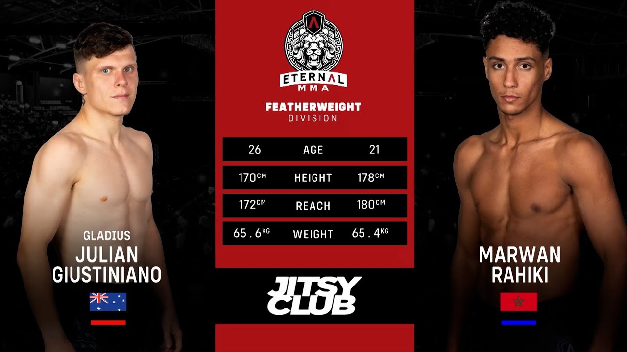 Eternal MMA 82 - Julian Giustiniano vs Marwan Rahiki - MMA Fight Video
