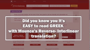 How You Can Read the New Testament in its Original Language on Bible Gateway
