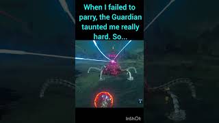 the Guardian taunted me really hard. So...     #zelda #botw #speedrun #glitchmoments