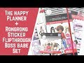 The Happy Planner + Rongrong Sticker Flipthroughs- Boss Babe Set