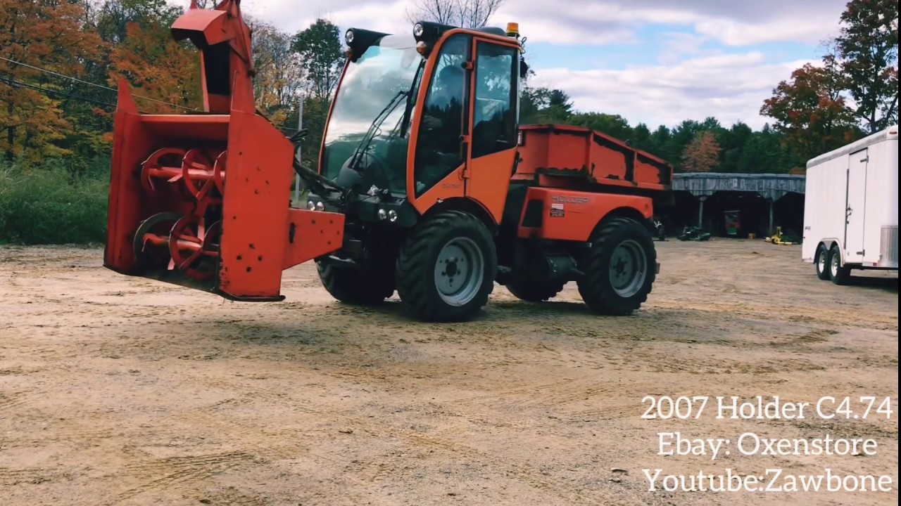 2007 Holder C4.74 4x4 Tractor Demonstration at Ten Rod Farm, Rochester