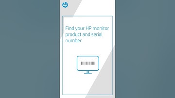 Find your HP monitor product & serial number #shorts