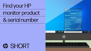 Find your HP monitor product & serial number | HP Support