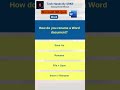 How do you rename a Word document? #WordTraining #Microsoft365 #WordQuiz #MSWordQuiz #OfficeTips