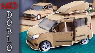 Kartondan Araba Yapımı / Maket FIAT DOBLO / How To Make Car From Cardboard / DIY / KENDİNYAP