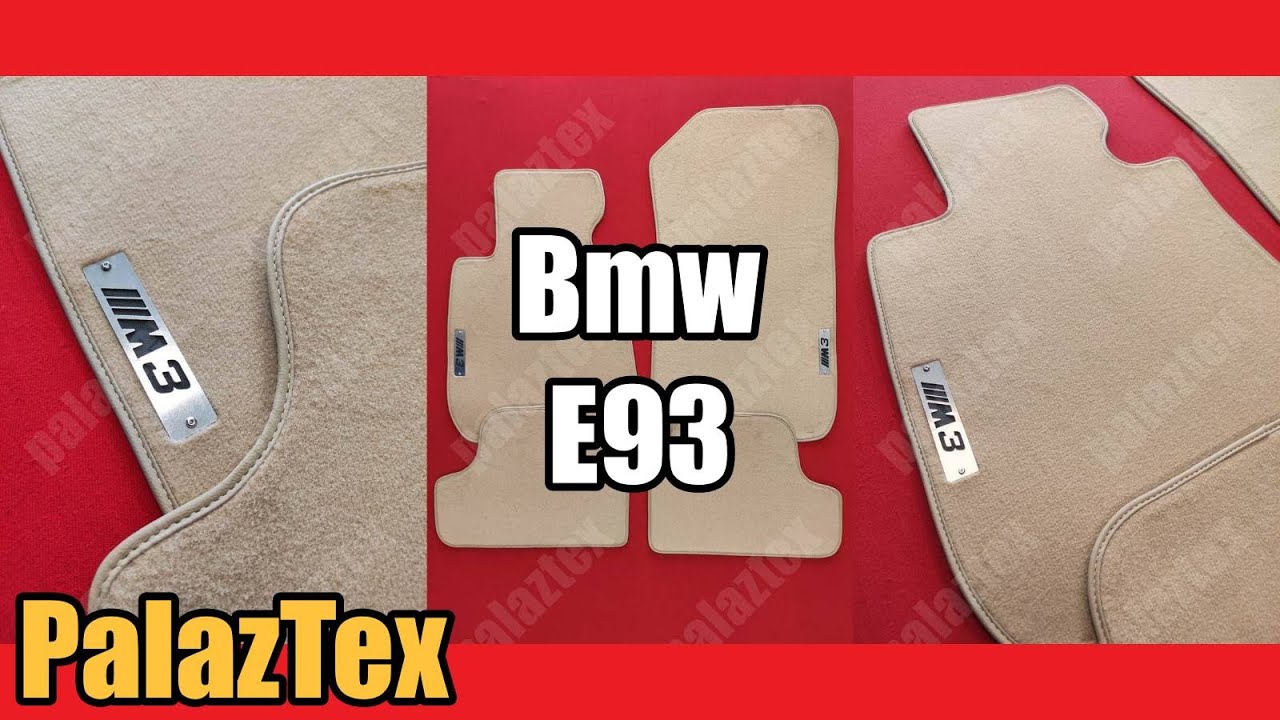 Bmw E93 Convertible Cabrio Velour Floor Mats Beige YouTube