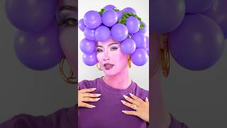 Grape Transformation 🍇 #makeup #makeuptransition #makeuptransformation