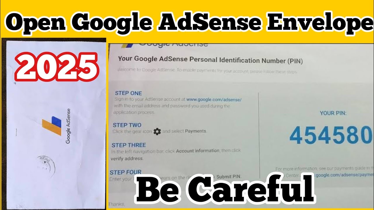 How To Open a Google AdSense in 2025 || Envelope Be Careful 🥺🧐 - YouTube