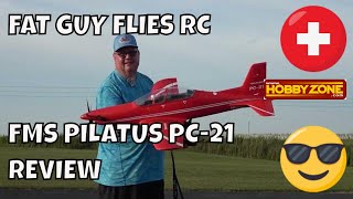 FMS PILATUS PC-21 REVIEW by Fat Guy Flies RC