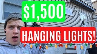$1,500 Christmas Lighting Job Recap