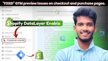 How to Enable Shopify DataLayer with GTM Preview on Purchase Page | Shopify Custom Pixel Tracking