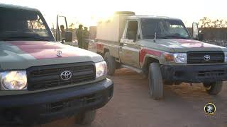 شاهد | اللحظات الأولى لاقتحام الوحدات العسكرية بالقوات المُسلحة لمنطقة ام الارانب - جنوب ليبي