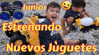 🔴JUNÍOR ESTRENANDO JUGUETES NÙEVOS😲NO SABÍA CON CÙAL EMPEZAR A JUGAR