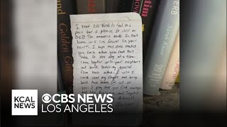 Eaton Fire victims surprise & thank firefighter for leaving behind uplifting note | Rebuilding SoCal