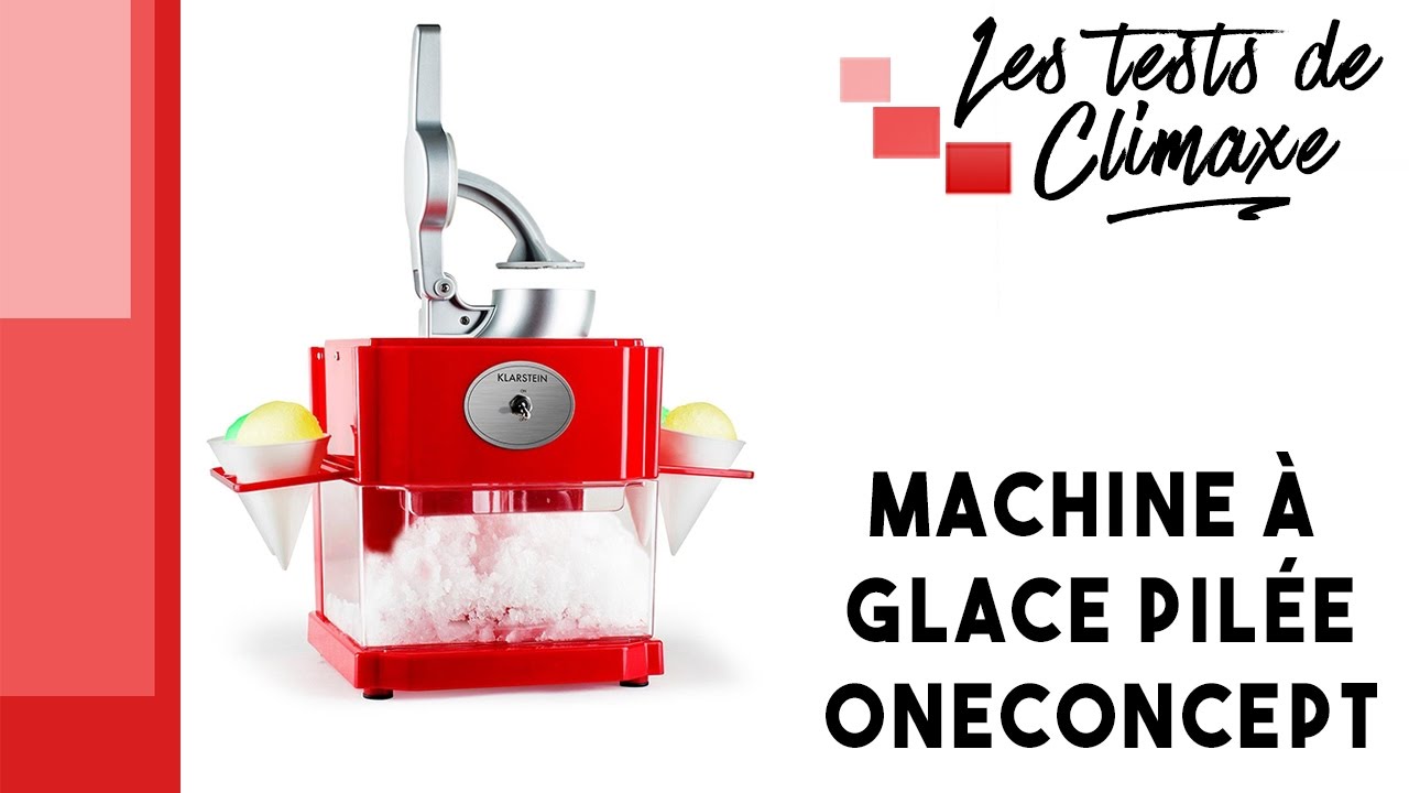 Test d'une machine à glace pilée OneConcept Mr Cone & Ms Ice 