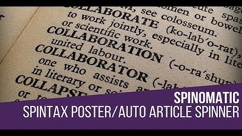 Spinomatic Spintax Post Generator Plugin for WordPress