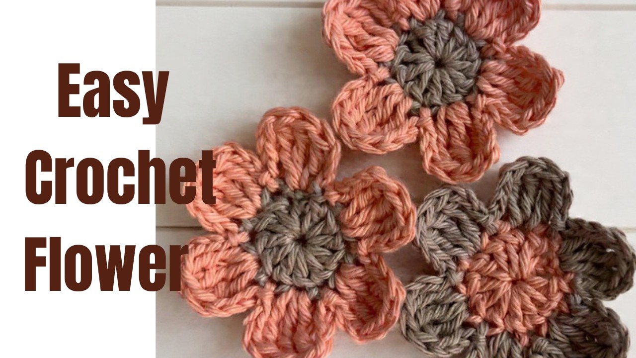 Very Very Easy Crochet Flower🌸 | Beginner Friendly