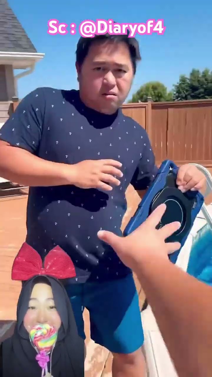 IPAD ADIK MAU DI CEBURIN KE KOLAM SAMA PAPA ⁉️? @Diaryof4 #shorts #funny #dubbing