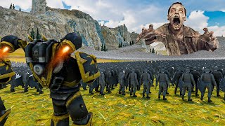 SPACE MARINE & ELVES vs 2,000,000 ZOMBIES VALLEY | Ultimate Epic Battle Simulator 2 UEBS 2 screenshot 5