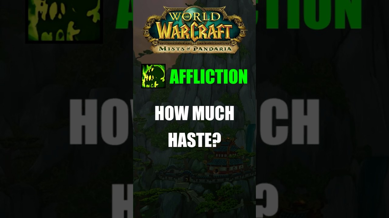 MoP Affliction Warlock - How Much Haste?