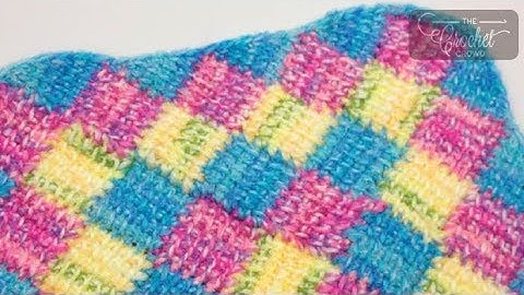 Tunisian Border - Entrelac | BEGINNER