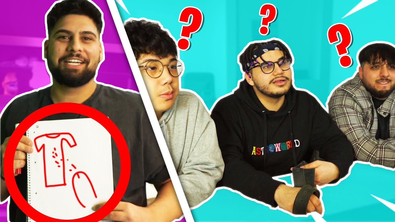 Errate die Zeichnung oder Gürtel auf Rücken! Skribble in Real Life!