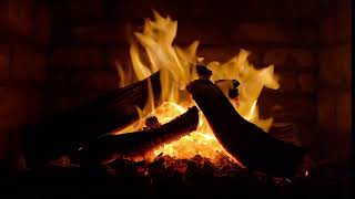 4K Cozy Fireplace Ambience | Crackling Fire Sounds for Deep Sleep | No Talking