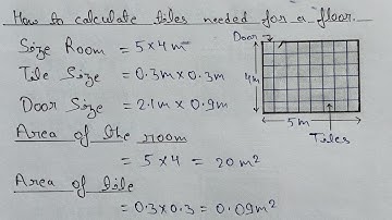 How to Calculate Number of Tiles for a Floor? | Tiles Quantity Calculation | Civil Engineering |