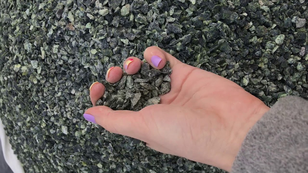 Зеленая мраморная крошка - YouTube