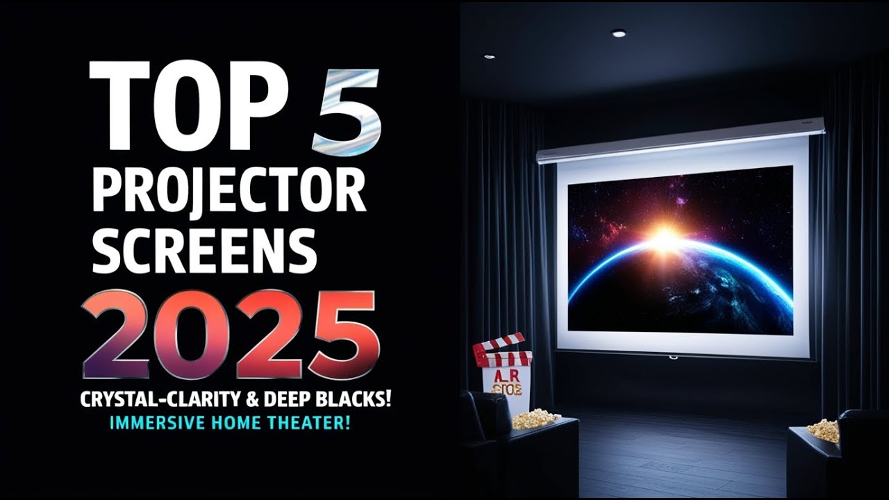 🎬 Топ-5 лучших проекционных экранов 2025 года — руководство покупателя и обзоры