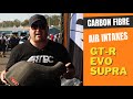 Artec dry carbon fibre air intakes at GT-R Festival