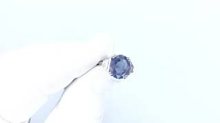 Vidéo: Bague or 18k avec saphir Ceylan de 4,34 Cts non chauffé et diamants . taille 52