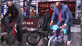 Shaq offered Chuck 5K if he could ride on this kids' bike 😂 EJ's Neato Stat of the Night