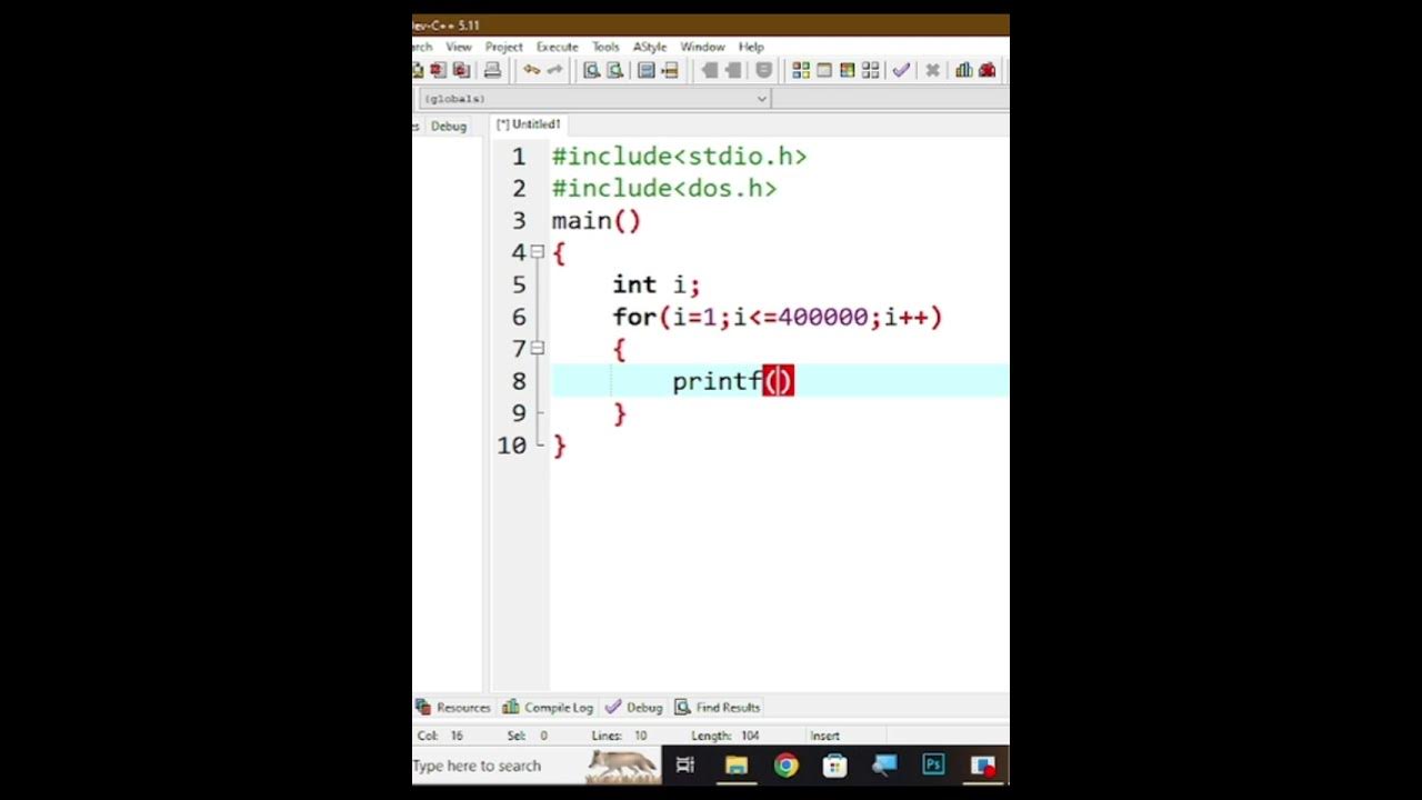 I Love You program in C Language #iloveyou #shortvideo #coding # ...