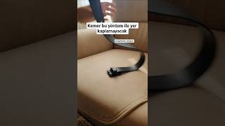 Bu Yöntem Ile Kemerleriniz Dağınık Durmayacak