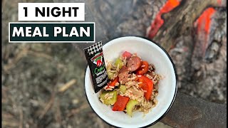 Fire Roasted Jambalaya |   1 night meal plan | Hiking, Camping, Backpacking Meals | Recipes