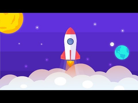 DESIGN PROCESS : Flat Spaceship Scene in Illustrator CC