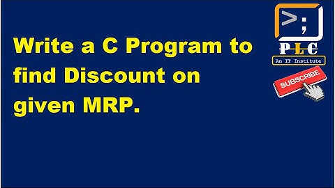 C programming Part 14  Program to Find Discount on given MRP ,Coding in Moblie through DCoder App,