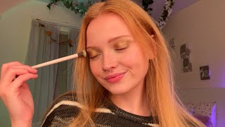 ✨ASMR✨ ~ SOFT GLAM CHRISTMAS EYESHADOW TUTORIAL 🎄💚