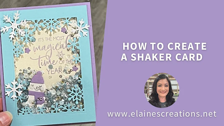 How to Make A Snowman Shaker Card! Elaine's Creati...