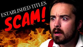Established Titles Scam Fooled The YouTube Detective