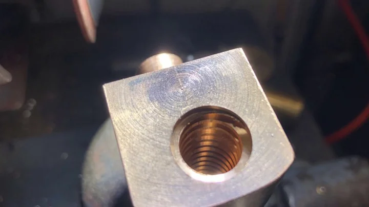 Single-point threading an Acme cross-slide nut