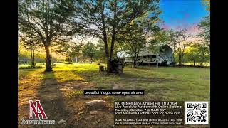 11± Acres in Chapel Hill TN | Scenic Land  Absolute Auction with Utilities & Road Frontage