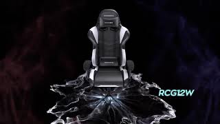 SONGMICS Buerostuhl Racing Stuhl Gamingstuhl mit Hoher Rueckenlehne Formschaum Gepolsterte  RCG12W