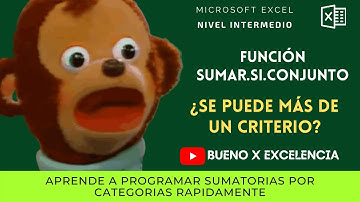 Aprende Excel - Función SUMAR.SI.CONJUNTO (Ejemplo con criterios de texto)